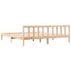 vidaXL Cama extralarga sin colch&oacute;n madera maciza de pino 200x220 cm