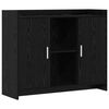 vidaXL Aparador Black Oak 98,5 x 33 x 80 cm Madera de ingenier&iacute;a