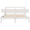 vidaXL Estructura de cama sin colch&oacute;n madera de pino blanca 140x190 cm