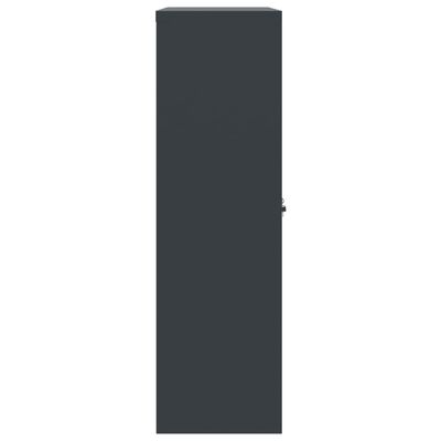 vidaXL Armario archivador de acero gris antracita 90x40x140 cm