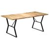 vidaXL Mesa de comedor de madera maciza de mango 180x90x76 cm