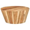 vidaXL Mesa de centro de madera maciza de acacia &Oslash;65x31 cm