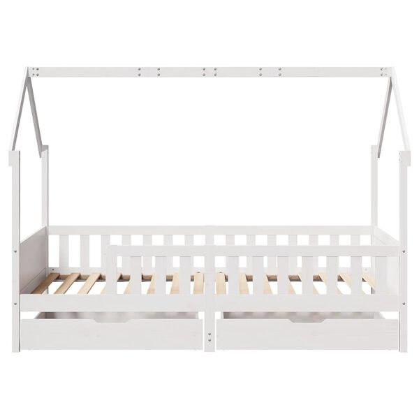 vidaXL Estructura de cama para niños con cajones madera pino 90x200 cm