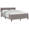 vidaXL Cama tipo Box Spring con coj&iacute;n Manual Taup&eacute; 200 x 140 cm tela