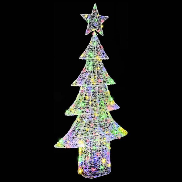 vidaXL Árbol de Navidad con 240 LED Multicolor 180 cm Acrílico