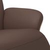 vidaXL Sill&oacute;n reclinable con reposapi&eacute;s cuero sint&eacute;tico marr&oacute;n
