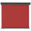 vidaXL Toldo lateral de balcón rojo 125x250 cm
