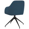 vidaXL Sillas de comedor 6 unidades terciopelo azul