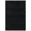 vidaXL Alfombra de pelo corto esponjoso suave lavable negra 160x230 cm