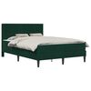 vidaXL Estructura de cama con colch&oacute;n Verde oscuro 140 x 190 cm