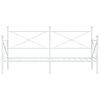 vidaXL Sof&aacute; cama sin colch&oacute;n cuero sint&eacute;tico blanco 90x200 cm acero