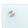 vidaXL Protección salpicaduras cocina vidrio templado blanco 80x50 cm