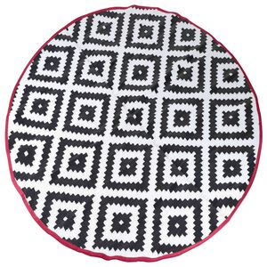 Bo-Camp Alfombra exterior Chill mat Falconwood redonda blanco negro 2m