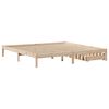 vidaXL Estructura de cama sin colch&oacute;n madera maciza de pino 200x200 cm