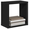 vidaXL Estantes cubo de pared 2 unidades negro 26x15x26 cm