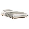 vidaXL Estructura de cama Marr&oacute;n 75 x 190 cm Madera de pino macizo