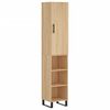 vidaXL Aparador de madera contrachapada roble Sonoma 34,5x34x180 cm