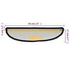 vidaXL Alfombrillas para escaleras 15 unidades 56x17x3 cm Negro Semicircular