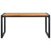 vidaXL Mesa de jard&iacute;n con patas forma de U madera acacia 160x80x75 cm