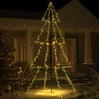 vidaXL Árbol de Navidad 360 luces LED interior y exterior 143x250 cm