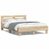 vidaXL Estructura de cama Sonoma 137 x 190 cm Madera de ingenier&iacute;a