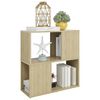 vidaXL Librería de madera contrachapada roble Sonoma 60x24x63 cm