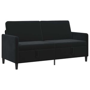 vidaXL Sof&aacute; con almacenamiento 3 plaza Negro 172 x 78 x 87 cm