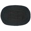 vidaXL Alfombras de &aacute;rea Gris oscuro 122 x 183 cm yute