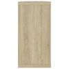 vidaXL Estantes cubo pared 4uds contrachapado roble Sonoma 100x15x30cm