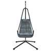 vidaXL Silla huevo colgante Manual Antracita 94 x 107 x 196.5 cm Acero