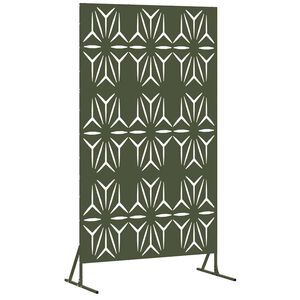 vidaXL Pantalla de Privacidad 100 x 50 x 180 cm Acero Verde oliva