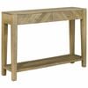 vidaXL Mesa Consola con caj&oacute;n Gris natural 110 x 30 x 80 cm