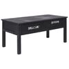 vidaXL Mesa de centro de madera negro 100x50x45 cm