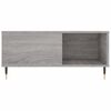 vidaXL Mesa de centro madera contrachapada gris Sonoma 80x80x36,5 cm