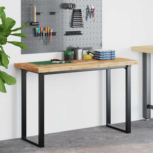 vidaXL Tablero escritorio madera maciza acacia sin tratar 120x50x4 cm