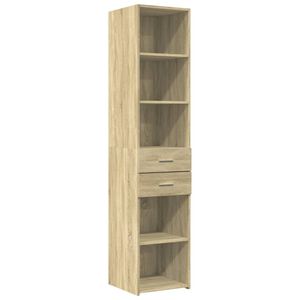 vidaXL Aparador de madera de ingenier&iacute;a roble Sonoma 40x42,5x185 cm