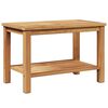 vidaXL Mesa de Caf&eacute; Marr&oacute;n 70 x 40 x 45 cm Madera de teca maciza