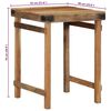 vidaXL Mesa de Comedor Marrón 60 x 55 x 76 cm madera maciza reciclada