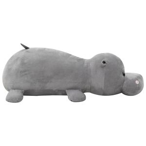 vidaXL Hipop&oacute;tamo de peluche gris