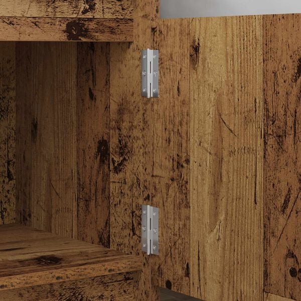 vidaXL Bisagra Liso 2 pcs Plateado 58 x 35 x 1 mm Acero