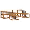 vidaXL Conjunto de sof&aacute;s de exterior 6 uds. Natural