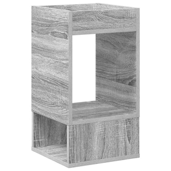 vidaXL Mesa Auxiliar Gris Sonoma 30 x 30 x 56 cm Madera de ingenier&iacute;a
