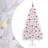 vidaXL &Aacute;rbol de Navidad artificial con ramas articuladas Blanco 180 cm