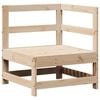 vidaXL Juego de sof&aacute;s de jard&iacute;n 3 piezas madera maciza de pino