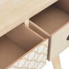vidaXL Mesa consola con 3 cajones madera maciza de pino 100x30x73 cm
