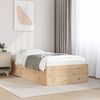 vidaXL Estructura de cama sin colch&oacute;n madera maciza de pino 100x200 cm