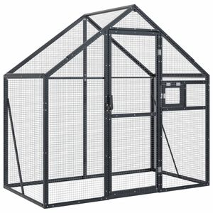 vidaXL Pajarera de aluminio gris antracita 179x100x185 m