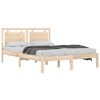 vidaXL Estructura de cama madera maciza 180x200 cm