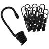 vidaXL Ganchos 100 uds. Negro 4 mm x 5 cm Acero