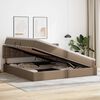 vidaXL Cama con almacenamiento y colch&oacute;n Capuchino 200 x 200 cm